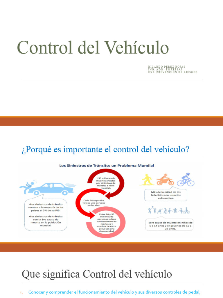 Importancia del Control Vehicular | PDF | Tráfico | Transporte