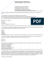 Exercícios Extras de Biologia