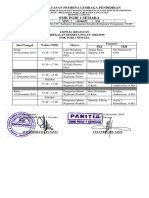 Jadwal Pembekalan PSG