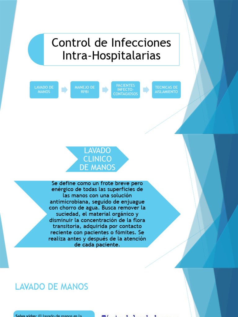 Control de Infecciones Intrahospitalarias Y TECNICAS | PDF | Infección ...