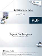 Definisi Nilai Dan Etika