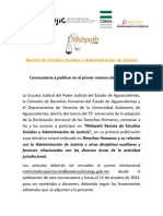 Convocatoria Mishpath Revista 1