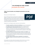 (PDF) Transcripción - Desarrollar Una Estrategia de Redes Sociales