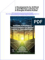 Sustainable Developments by Artificial Intelligence and Machine Learning For Renewable Energies Krishna Kumar Full Download Chapter