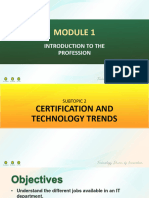 (M1S2-POWERPOINT) Certification and Technology Trends