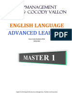 Master 1 English Lessons