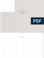 SAMPLE Horizontal Notebook