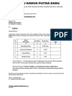 Permohonan Dukungan Alat Cv. Karya Putra Sadu 1