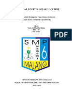 Mengenal Politik Sejak Usia Dini Oleh Yoda Mahfuddin Halim - KTI Remaja - Sosial Politik