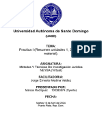 Resumen de Las Unidades 1, 2 y 3 Metodologia de La Investigacion Cientifica y Juridica.