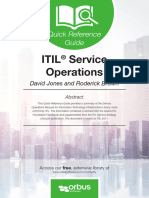 Reading ITIL Service Operations