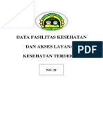 No. 21 Data Fasilitas Kesehatan Dan Akses Layanan Kesehatan Terdekat