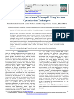 Review On Optimization of Microgrid Using Various Optimization Techniques