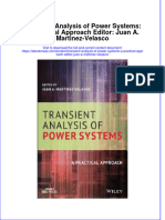 Transient Analysis of Power Systems A Practical Approach Editor Juan A Martinez Velasco Ebook Full Chapter