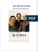 Austria 1867 1955 John W Boyer Full Chapter