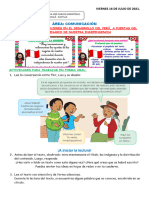 Comunicación - Los Aportes de Las Mujeres en El Desarrollo Del Perú, A Puertas Del Bicentenario de Nuestra Independencia - Viernes 16 de Julio