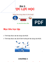 Bài 2. Dược Lực Học