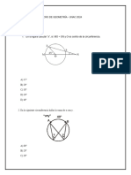 2do. SIMULACRO UNAC - GEOMETRÍA 2024