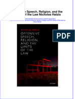 Offensive Speech Religion and The Limits of The Law Nicholas Hatzis Download PDF Chapter