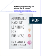Automated Machine Learning For Business Kai R Larsen 2 full chapter