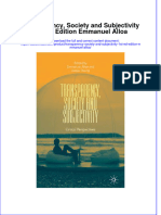 Transparency Society and Subjectivity 1St Ed Edition Emmanuel Alloa Ebook Full Chapter