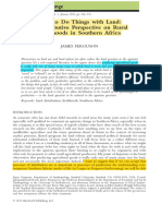 Journal of Agrarian Change - 2012 - Ferguson - How to Do Things with Land  A Distributive Perspective on Rural Livelihoods