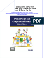 Digital Design and Computer Architecture Risc V Edition Sarah Harris David Harris Full Chapter