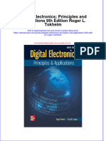 Digital Electronics Principles And Applications 9Th Edition Roger L Tokheim full chapter