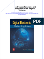 Digital Electronics Principles and Applications 9Th Edition Roger L Tokheim Full Chapter