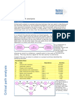 Critical Path Analysis Template