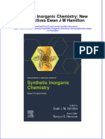 Synthetic Inorganic Chemistry New Perspectives Ewan J M Hamilton Full Download Chapter