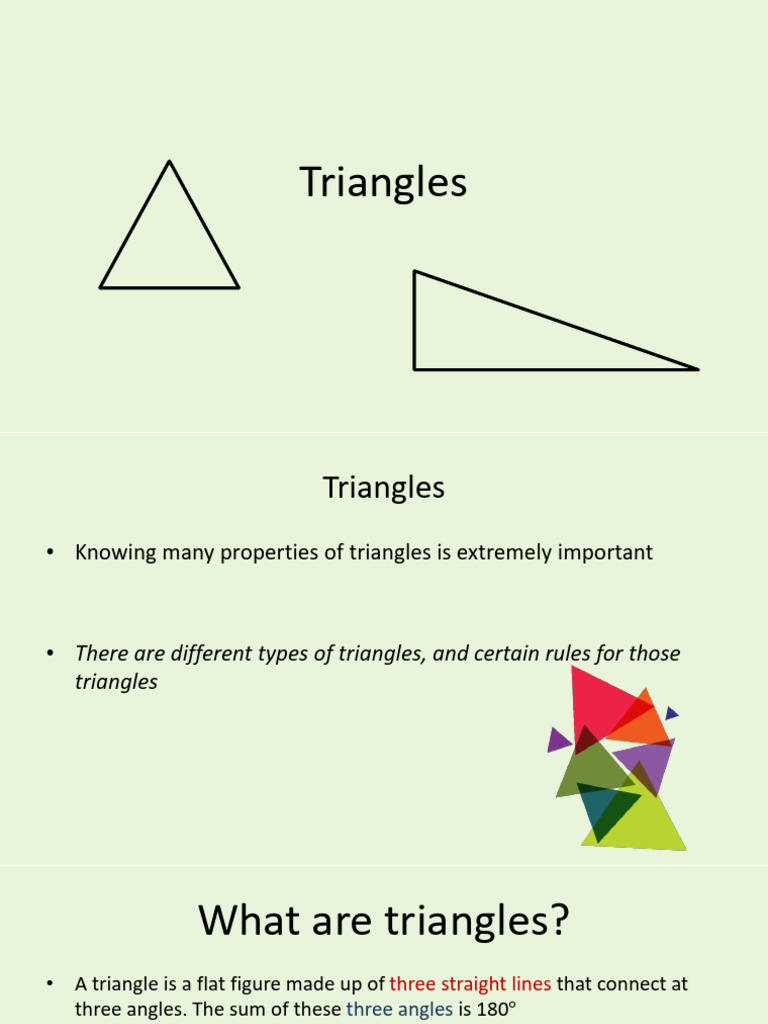 Understanding Triangle Types and Properties | PDF | Triangle | Triangle ...