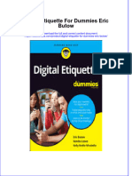 Digital Etiquette For Dummies Eric Butow full chapter