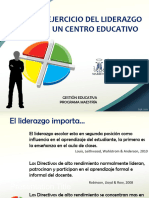 Ejercicio Del Liderazgo en Un Centro Educativo