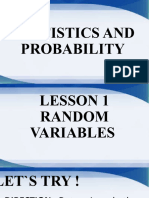 Statistics and Probability