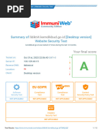 ImmuniWeb Website Security Test Report - Website Lldikti4