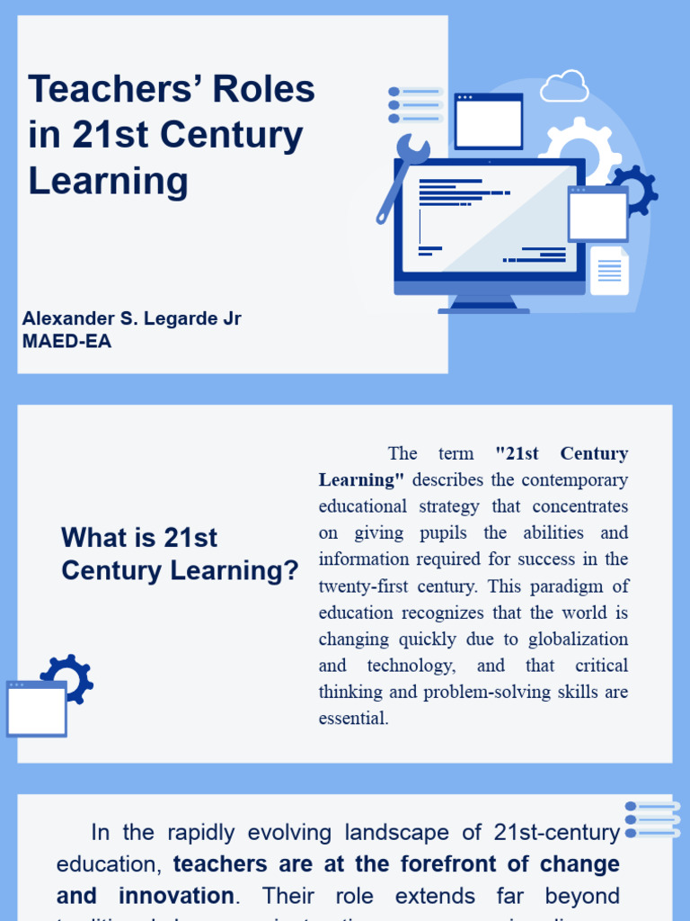 21st Century Learning - Contemporary Issue | PDF | Teachers | Learning