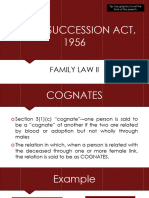 Cognates and Partition Case Laws