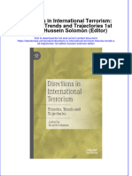 Directions in International Terrorism Theories Trends and Trajectories 1St Edition Hussein Solomon Editor Full Chapter