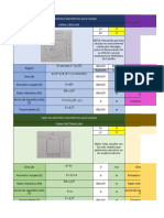 Tabla de Geometrías para Canales