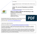 Biofouling: The Journal of Bioadhesion and Biofilm Research Effects of Coating Roughness and Biofouling On Ship Resistance and Powering