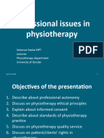 003 Professional Issues in Physio 1