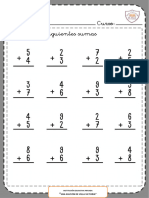 Fichas Sumas 1 Digito Proferecursos