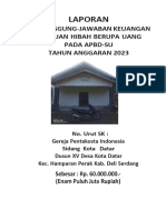 Laporan: Pertanggung-Jawaban Keuangan Bantuan Hibah Berupa Uang Pada Apbd-Su Tahun Anggaran 2023