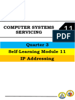 Computer Systems Servicing: Quarter 3 Self-Learning Module 11 IP Addressing