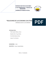 Relacion de La Economia - Trabajo Social - Geografia