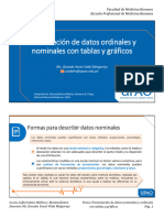 Presentación de Datos Ordinales y Nominales Con Tablas y Gráficos