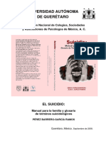 Suicidio Manual para La Familia Glosario de Terminos Suidológicos