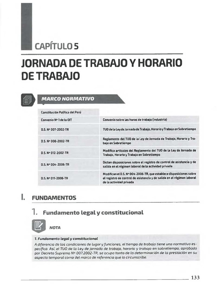 Normativa de Jornada y Horario Laboral | PDF | Tiempo de trabajo | Salario
