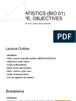 01. Biostatistics, Scope and Objectives 2